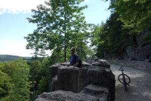 Mark, not on a castle, but on a carriage road bridge