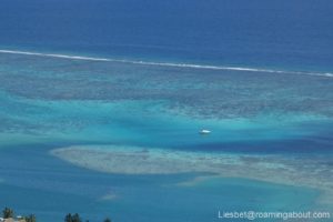 Little Irie seen from the top of a hill in Moorea, French Polynesia