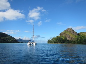 Irie in peaceful Taravai, Gambier Islands, French Polynesia